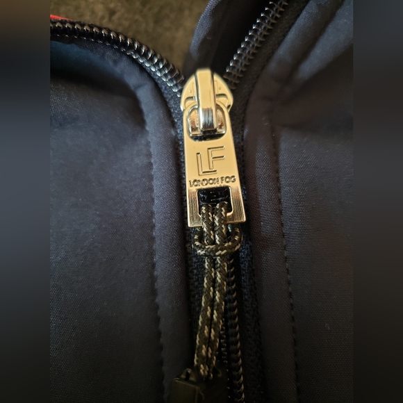 LONDON FOG Softshell Coat Winter Jacket - Navy - Picture 6 of 8